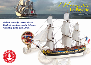 Manual Artesanía Latina set 22517-N Boatkits Hermione La Fayette