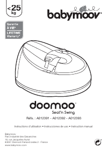 Manual de uso Babymoov A012392 Doomoo Seat & Swing Hamaca bebé