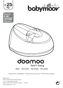 Manual de uso Babymoov A012393 Doomoo Seat & Swing Hamaca bebé