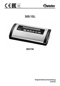 Manual Bartscher 300748 Vacuum Sealer