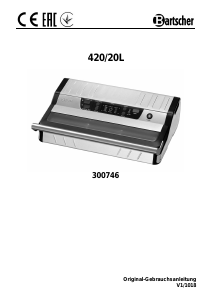 Manual Bartscher 300746 Vacuum Sealer