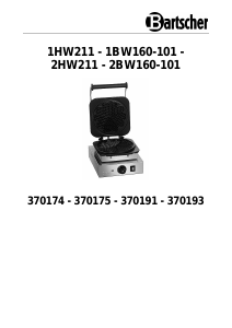 Manual Bartscher 370174 Waffle Maker