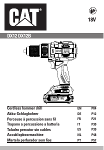 Manual de uso CAT DX12B Atornillador taladrador