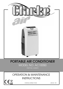 Manual Clarke AC 10050 Air Conditioner