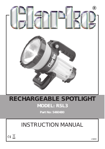 Manual Clarke RSL 3 Flashlight