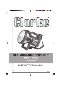 Manual Clarke RWL 10 Flashlight