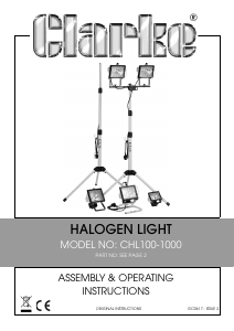 Handleiding Clarke CHL 500SD Lamp