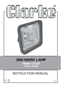Manual Clarke CTL 28 Lamp