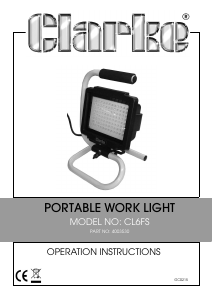 Manual Clarke CL 6FS Lamp