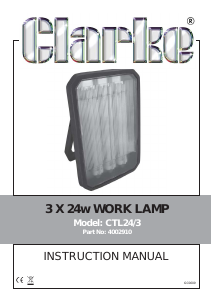 Manual Clarke CTL 24-3 Lamp