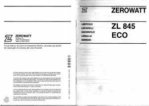 Manuale Zerowatt ZL 845 ECO Lavastoviglie