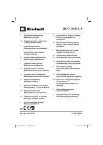 Návod Einhell GE-CT 36/30 Li E Strunová kosačka