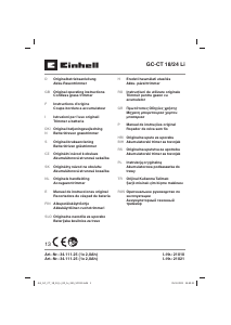 Käyttöohje Einhell GC-CT 18/24 Li Nurmikon reunaleikkuri