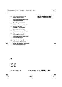 Priročnik Einhell GC-PT 2538/1 I AS Kosilnica z nitko