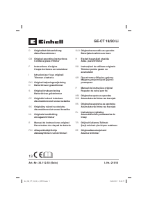 Instrukcja Einhell GE-CT 18/30 Li Podkaszarka do trawy