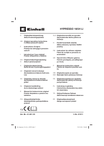 Manual de uso Einhell HYPRESSO 18/24 Li Limpiadora de alta presión