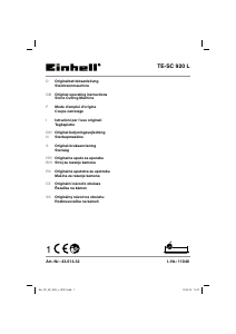 Brugsanvisning Einhell TE-SC 920 L Fliseskæremaskine
