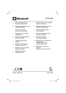 Mode d’emploi Einhell TC-TC 800 Coupe-carreaux