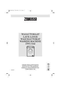 Handleiding Zanussi ZWG 3142 Wasmachine