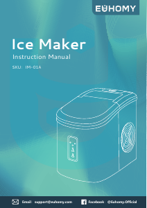 Manual Euhomy IM-01A Ice Cube Maker
