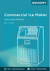 Manual Euhomy IM-02P Ice Cube Maker