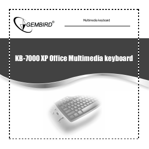 Manual Gembird KB-7000 Keyboard