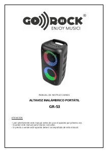 Manual Go Rock GR-53 Speaker