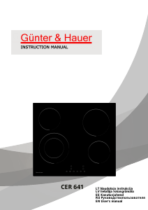 Rokasgrāmata Günther & Hauer CER 641 Plīts virsma