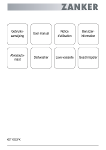 Bedienungsanleitung Zanker KDT10022FK Geschirrspüler