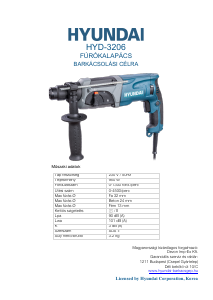 Használati útmutató Hyundai HYD-3206 Ütvefúró