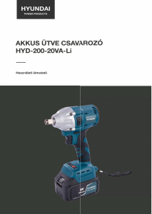 Használati útmutató Hyundai HYD-200-20VA-Li Ütvecsavarozó