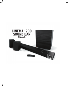 Manual de uso Klipsch Cinema 1200 Sistema de home cinema