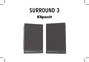 Manual de uso Klipsch Surround 3 Sistema de home cinema