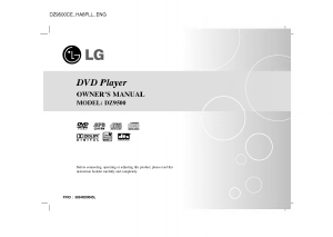 Manual LG DZ9500 DVD Player