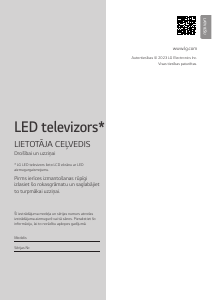 Rokasgrāmata LG 75QNED863RE Organiskās gaismas diodes (OLED) televizors