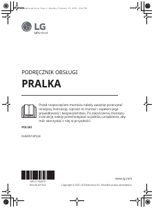 Instrukcja LG F6WV910PS2E Pralka