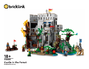 Bedienungsanleitung Lego set 910001 BrickLink Designer Program Burg im Wald