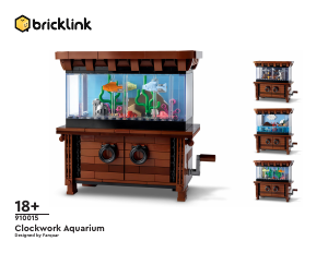 Handleiding Lego set 910015 BrickLink Designer Program Klok-aquarium