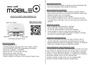 Manual de uso Mobile+ MB-EPi19 TWS Auriculares
