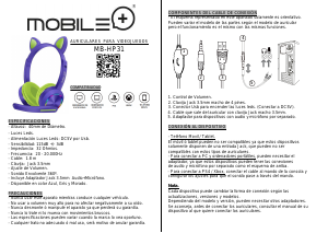 Manual de uso Mobile+ MB-HP3 Auriculares