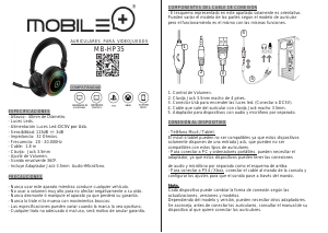 Manual de uso Mobile+ MB-HP35 Headset