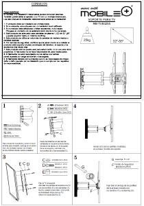 Manual Mobile+ MV-TVB3255 Wall Mount