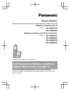 Mode d’emploi Panasonic KX-TG6864FR Téléphone sans fil