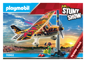Manual Playmobil set 70902 Air Stunt Show Tiger propeller plane