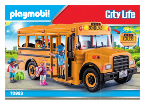 Bedienungsanleitung Playmobil set 70983 City Life Schulbus