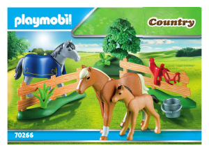 Bedienungsanleitung Playmobil set 70266 Country Pferdekoppel