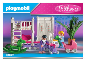 Brugsanvisning Playmobil set 70892 Dollhouse Barnrum