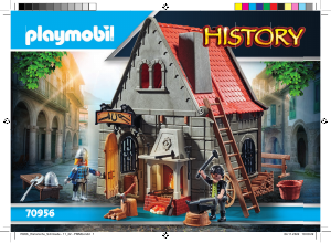 Handleiding Playmobil set 70956 History Historische smederij