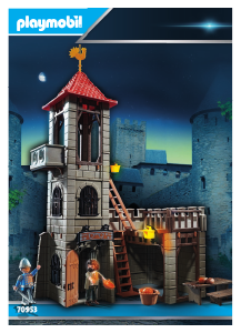 Bruksanvisning Playmobil set 70953 Knights Medeltida fängelsetorn