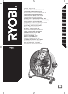 Bruksanvisning Ryobi R18F5-0 Fläkt